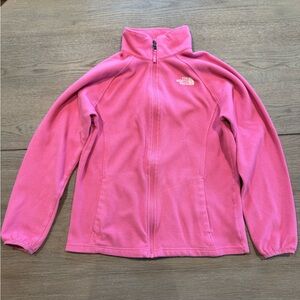 The North Face Jacket Girls XL Pink Fleece Full Zip Outdoors School